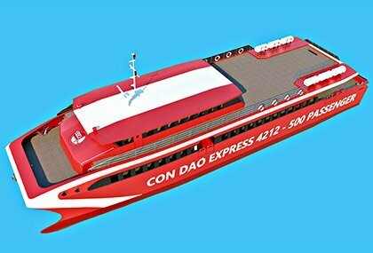 Mô hình tàu cao tốc 2 thân hạng sang tuyến Vũng Tàu - Côn Đảo